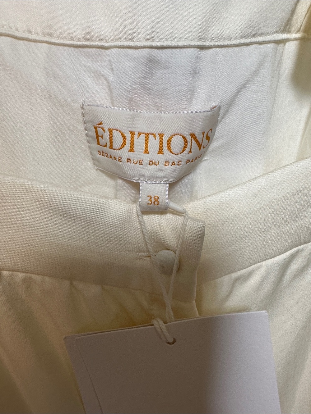 Sézane Ecru Kelly Blouse - Éditions Capsule - French 38 / US 6 - Sustainable Eco - Picture 9 of 11